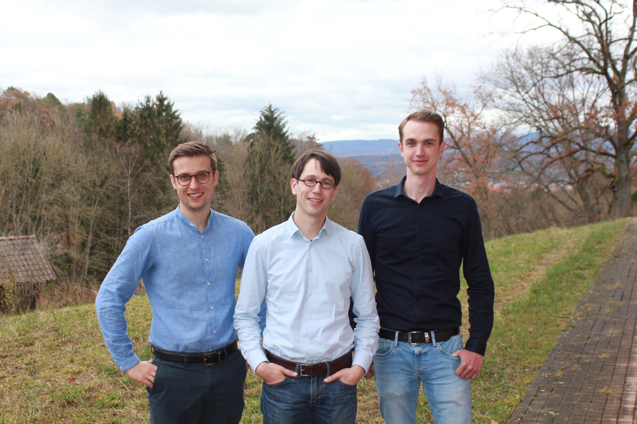 Photo of the three scientists.